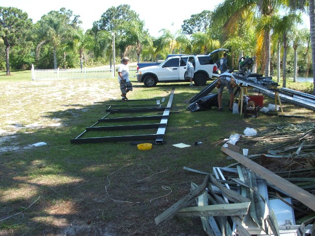 Layout of window walls.